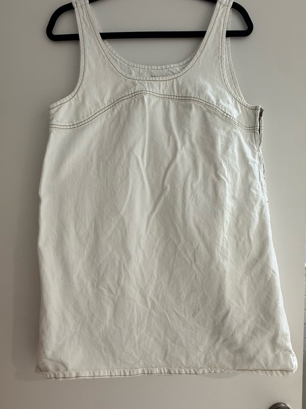 Frame White Denim Tank Dress